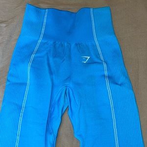 Blue gym shark leggings